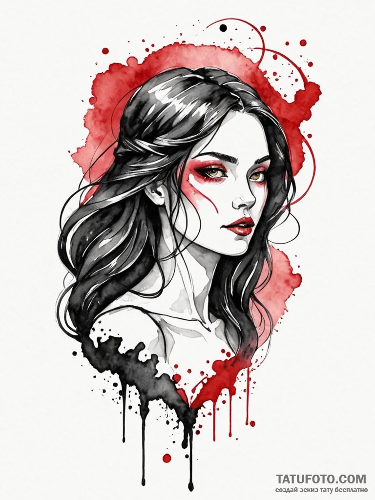 Morgan le fay, tattoo drawing outline, minima... - эскиз тату (№1751218515_0, 29.06.2025 17:35) — Tatufoto.com