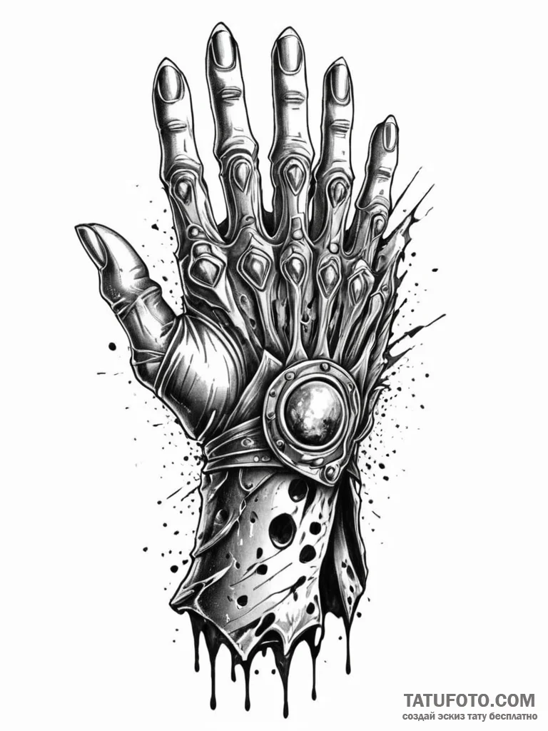Kingр р†р вђљрівђћсћs gauntlet gripping shatt... - эскиз тату (№1751225616_0, 29.06.2025 19:33) — Tatufoto.com