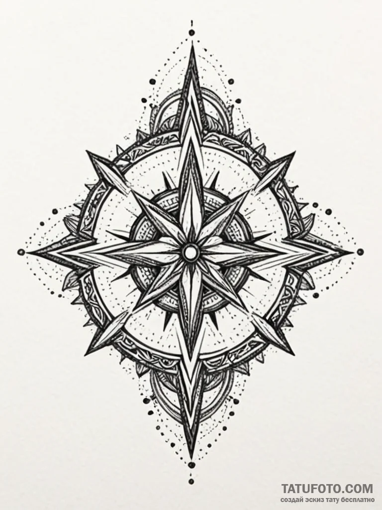 Kolovrat, tattoo drawing outline, black and r... - эскиз тату (№1751234736_0, 29.06.2025 22:05) — Tatufoto.com