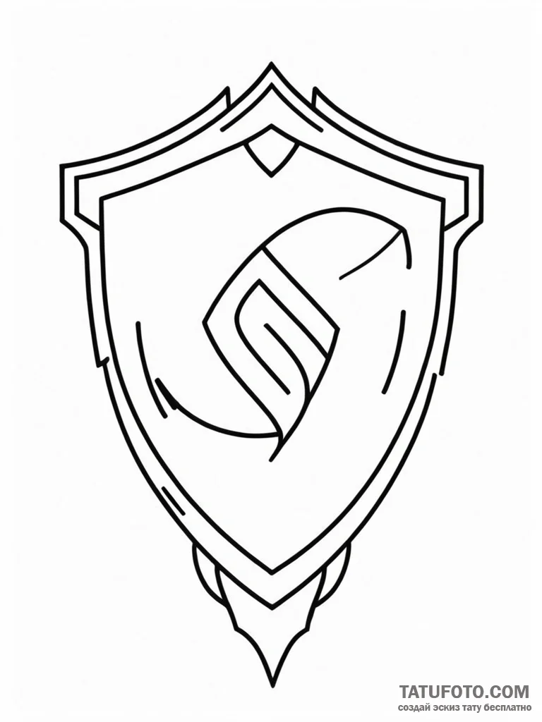 Spartan shield with the lambda symbol (р с›р’... - эскиз тату (№1751234881_0, 29.06.2025 22:08) — Tatufoto.com