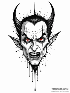 A vampire's bite mark, tattoo sketch design,... - эскиз тату (№1751237764_0, 29.06.2025 22:56) — Tatufoto.com