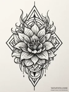 Nether roots beneath spectral bloom, tattoo l... - эскиз тату (№1751238886_0, 29.06.2025 23:14) — Tatufoto.com