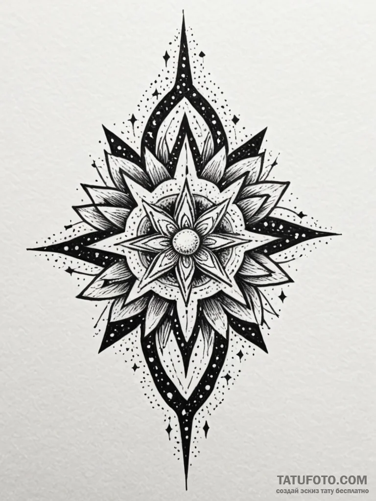 Spirit bloom devouring stars, tattoo flash sh... - эскиз тату (№1751239297_0, 29.06.2025 23:21) — Tatufoto.com