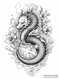 A japanese family crest (mon), artistic tatto... - эскиз тату (№1751239571_0, 29.06.2025 23:26) — Tatufoto.com