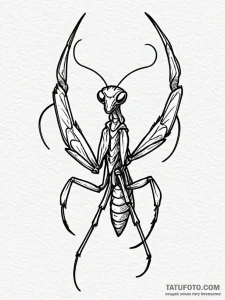Mantis claw grasping relic, tattoo drawing ou... - эскиз тату (№1751244633_0, 30.06.2025 00:50) — Tatufoto.com
