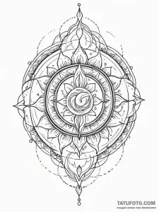 Flaming serpent spiraling through stars, tatt... - эскиз тату (№1751247409_0, 30.06.2025 01:36) — Tatufoto.com