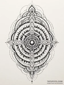 Labyrinth in the shape of a fingerprint, ink... - эскиз тату (№1751250134_0, 30.06.2025 02:22) — Tatufoto.com