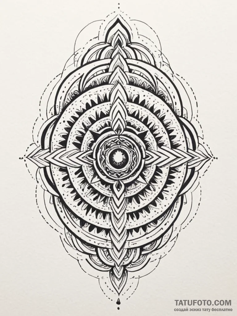Labyrinth in the shape of a fingerprint, ink... - эскиз тату (№1751250134_0, 30.06.2025 02:22) — Tatufoto.com