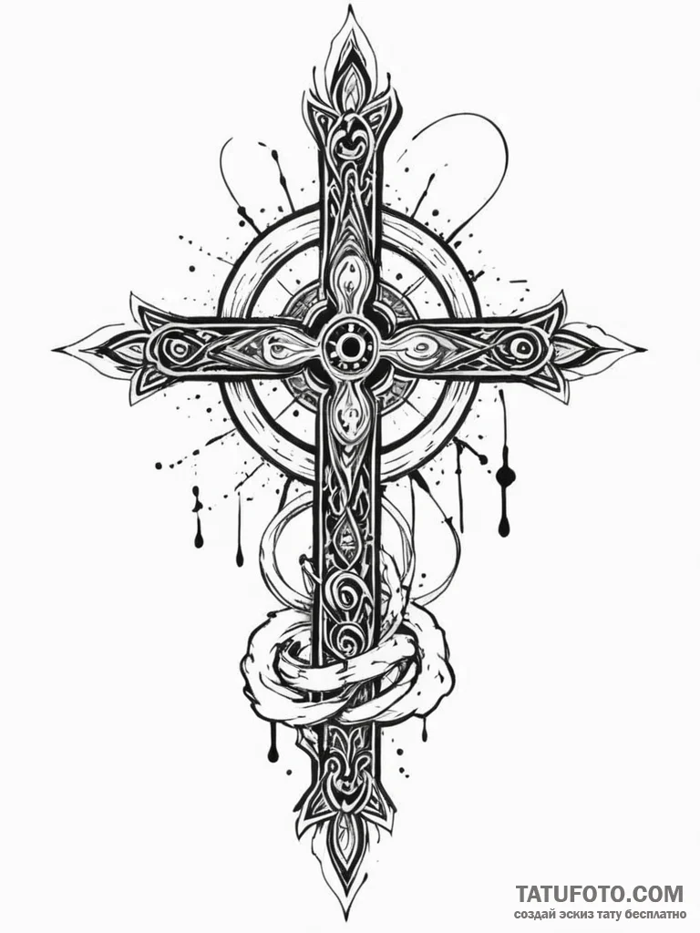 Untouched relic glowing in void, tattoo drawi... - эскиз тату (№1751251016_0, 30.06.2025 02:36) — Tatufoto.com