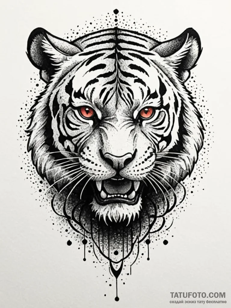 Gladiator's helmet with a tiger's snarl, conc... - эскиз тату (№1751251642_0, 30.06.2025 02:47) — Tatufoto.com