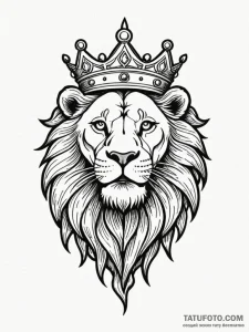 Lion teeth piercing crown, tattoo flash sheet... - эскиз тату (№1751251787_0, 30.06.2025 02:49) — Tatufoto.com