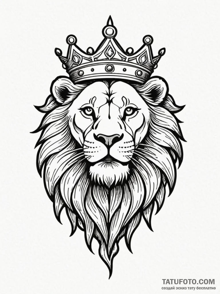 Lion teeth piercing crown, tattoo flash sheet... - эскиз тату (№1751251787_0, 30.06.2025 02:49) — Tatufoto.com