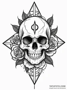 Omega symbol signifying a final end, tattoo d... - эскиз тату (№1751252619_0, 30.06.2025 03:03) — Tatufoto.com
