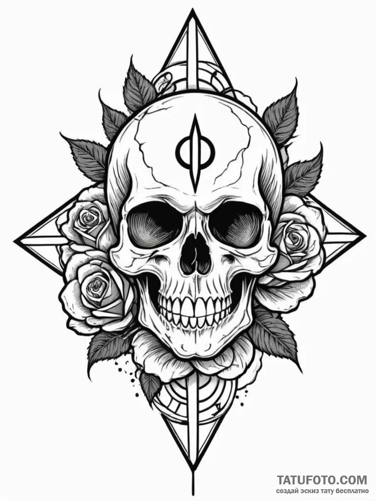 Omega symbol signifying a final end, tattoo d... - эскиз тату (№1751252619_0, 30.06.2025 03:03) — Tatufoto.com