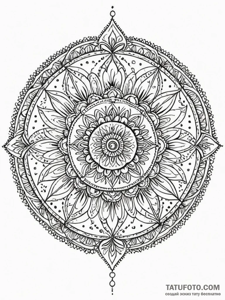 Circle, tattoo line art, on a clean white pap... - эскиз тату (№1751252787_0, 30.06.2025 03:06) — Tatufoto.com