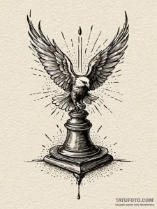 Declaration of independence quill and inkwell... - эскиз тату (№1751260305_0, 30.06.2025 05:11) — Tatufoto.com
