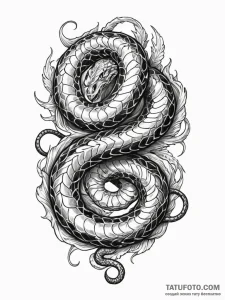Jр вђњр’в¶rmungandr (world serpent), ink illu... - эскиз тату (№1751262636_0, 30.06.2025 05:50) — Tatufoto.com