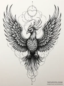 Phoenix wings tearing through veil, artistic... - эскиз тату (№1751262894_0, 30.06.2025 05:54) — Tatufoto.com
