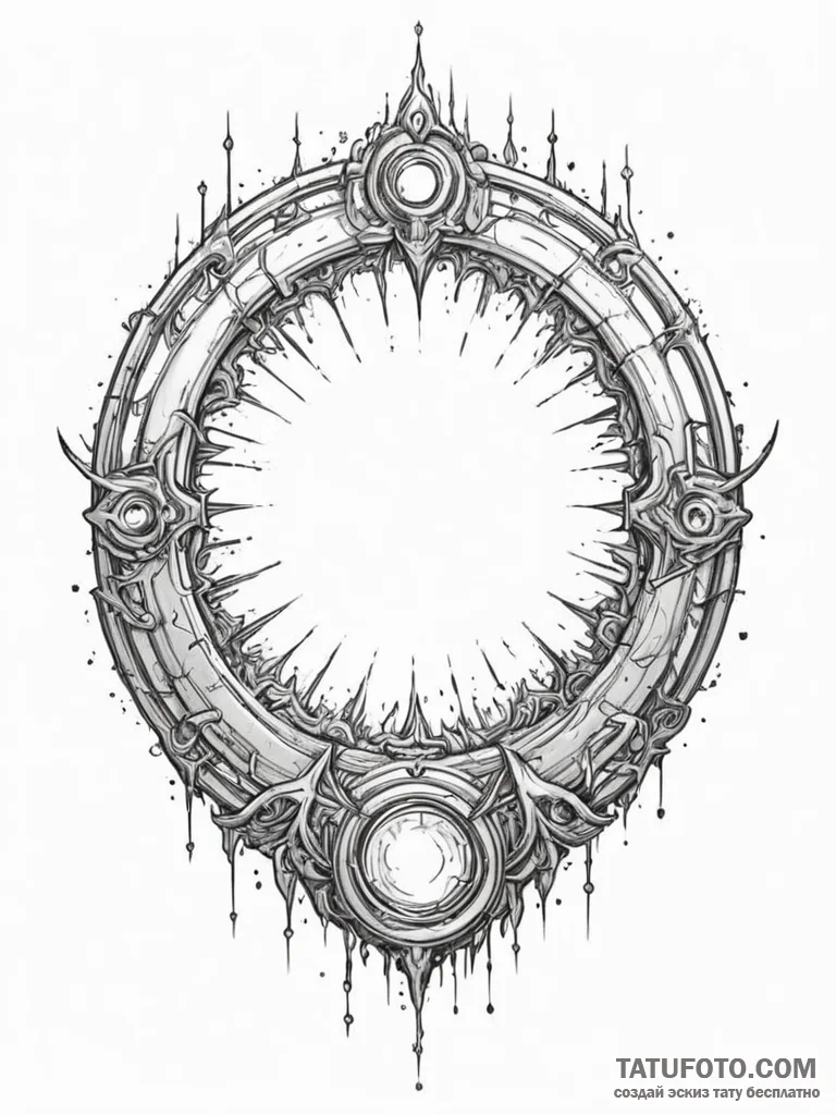 Portal to another dimension - эскиз тату (№1751263726_0, 30.06.2025 06:08) — Tatufoto.com