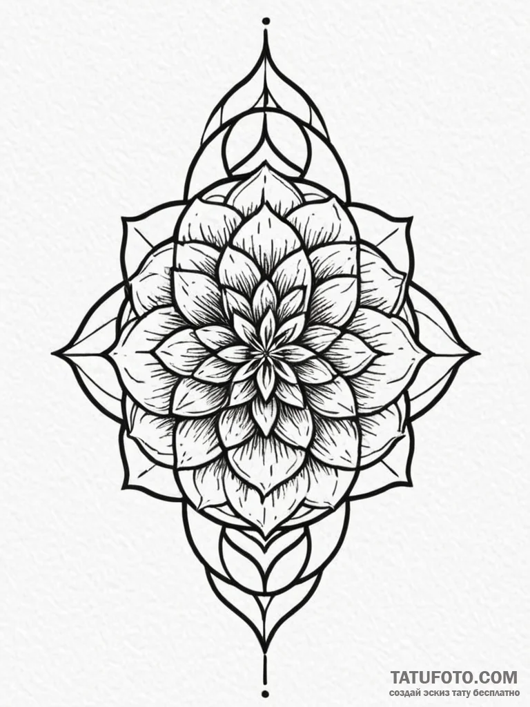 Flower of life pattern (is there, but can be... - эскиз тату (№1751265226_0, 30.06.2025 06:33) — Tatufoto.com