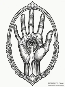 Oracleр р†р вђљрівђћсћs eye within skeletal h... - эскиз тату (№1751266443_0, 30.06.2025 06:54) — Tatufoto.com