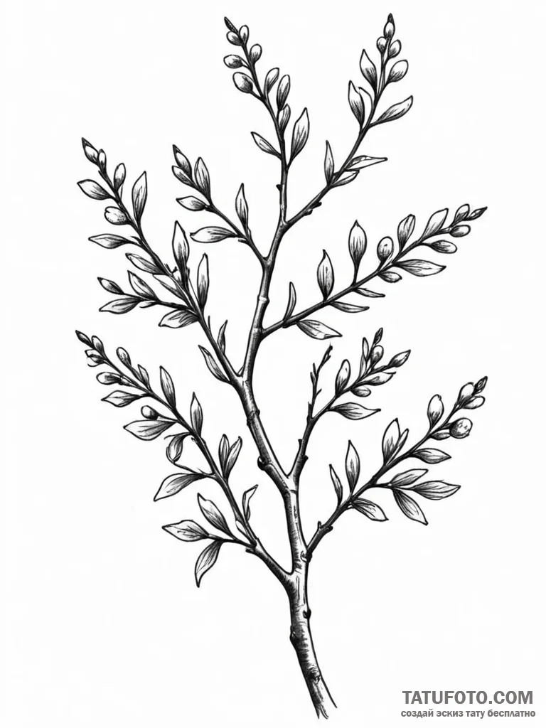 Blackthorn - эскиз тату (№1751267114_0, 30.06.2025 07:05) — Tatufoto.com