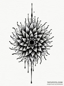 Magnetic ferrofluid forming a monstrous, shif... - эскиз тату (№1751268999_0, 30.06.2025 07:36) — Tatufoto.com
