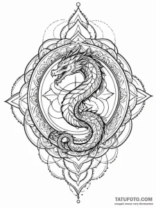 Basilisk, concept art for tattoo, black and g... - эскиз тату (№1751269353_0, 30.06.2025 07:42) — Tatufoto.com