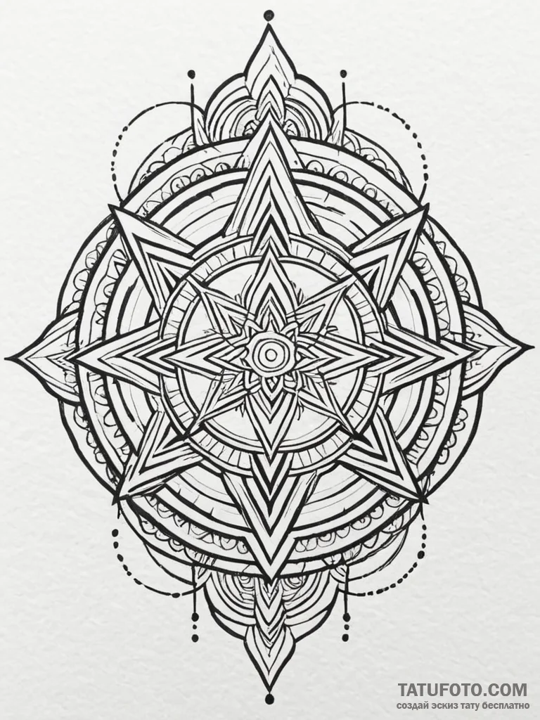War sigil burning beneath frost, tattoo drawi... - эскиз тату (№1751271815_0, 30.06.2025 08:23) — Tatufoto.com