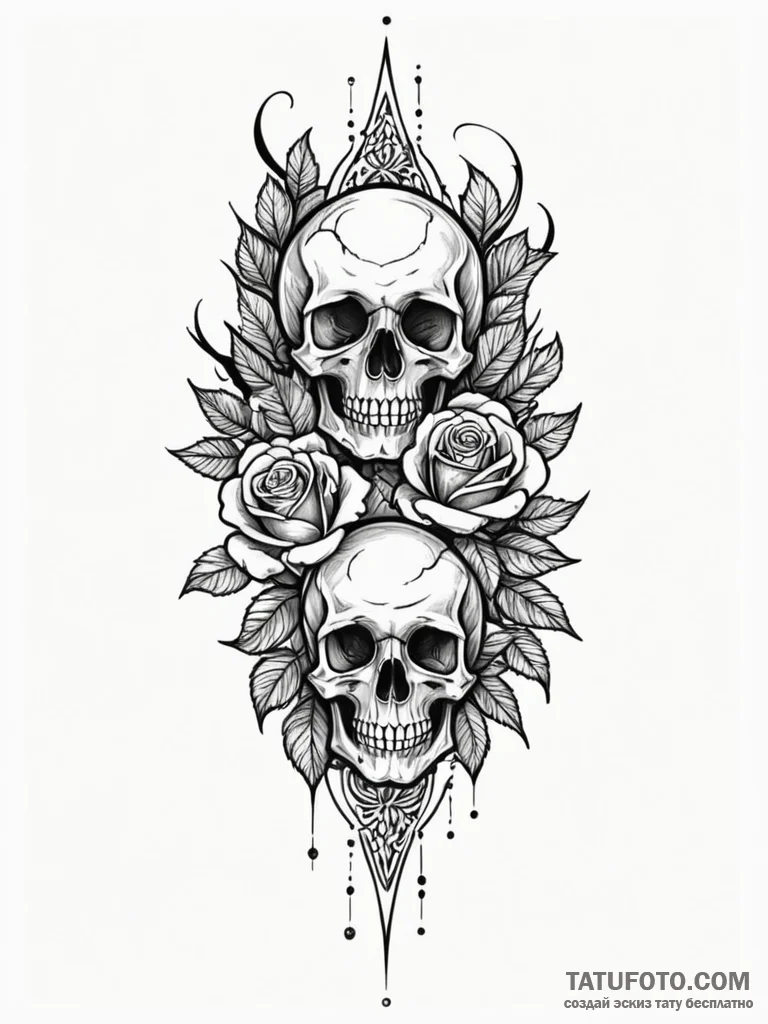 Quartz bloom through fractured spire, tattoo... - эскиз тату (№1751272136_0, 30.06.2025 08:28) — Tatufoto.com
