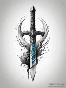 Sub-zero (mortal kombat) forming an ice dagge... - эскиз тату (№1751282505_0, 30.06.2025 11:21) — Tatufoto.com