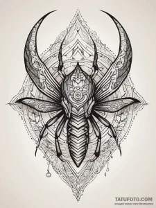 Mantis claw grasping relic, tattoo flash shee... - эскиз тату (№1751282900_0, 30.06.2025 11:28) — Tatufoto.com