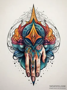 Mage's hand conjuring a miniature storm, arti... - эскиз тату (№1751285380_0, 30.06.2025 12:09) — Tatufoto.com