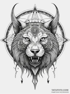 Riftclaw beast beneath eclipsed moon, tattoo... - эскиз тату (№1751285509_0, 30.06.2025 12:11) — Tatufoto.com