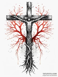 Quokka bones beneath spectral roots, ink illu... - эскиз тату (№1751287105_0, 30.06.2025 12:38) — Tatufoto.com