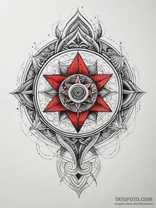 Abyssal serpent through shattered mirror, tat... - эскиз тату (№1751290058_0, 30.06.2025 13:27) — Tatufoto.com