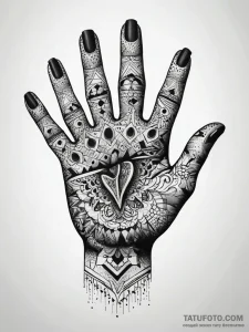 Finger guns gesture, minimalist outline, tatt... - эскиз тату (№1751295220_0, 30.06.2025 14:53) — Tatufoto.com