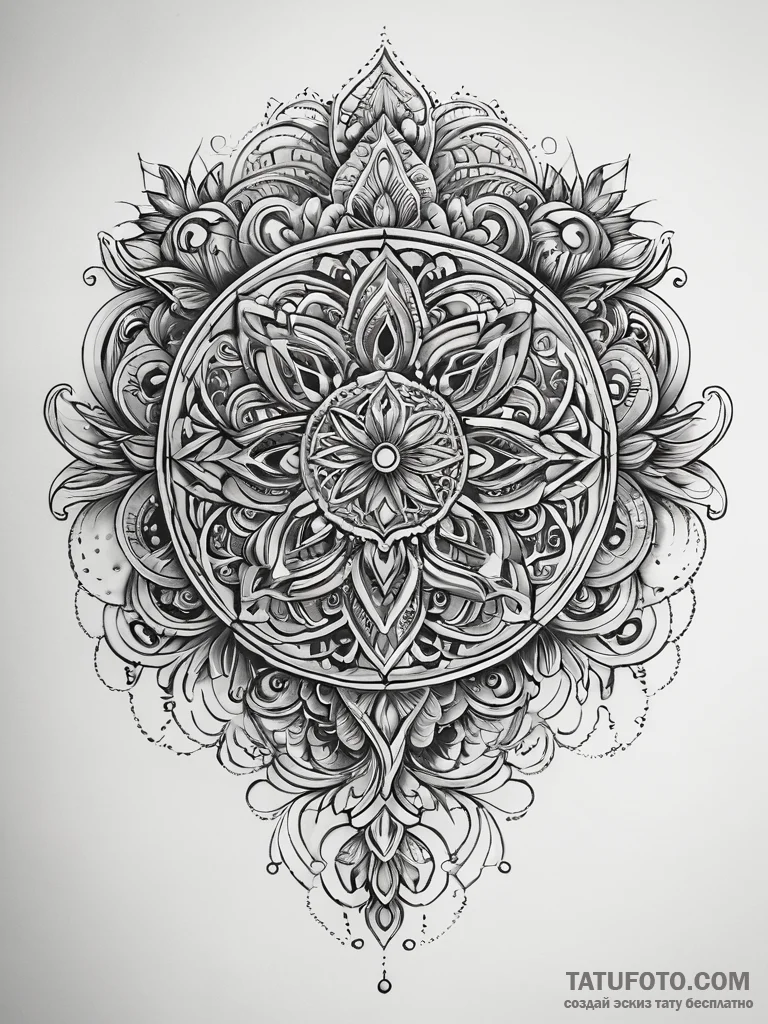 U, concept art for tattoo, black and white sk... - эскиз тату (№1751303613_0, 30.06.2025 17:13) — Tatufoto.com
