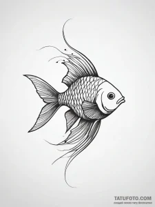 Fish - эскиз тату (№1751304217_0, 30.06.2025 17:23) — Tatufoto.com
