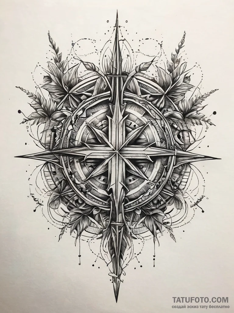 Palisade bound in spectral thorns, artistic t... - эскиз тату (№1751307155_0, 30.06.2025 18:12) — Tatufoto.com