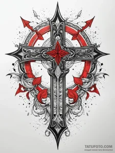 Karambit knife crowned in stars, tattoo drawi... - эскиз тату (№1751307218_0, 30.06.2025 18:13) — Tatufoto.com