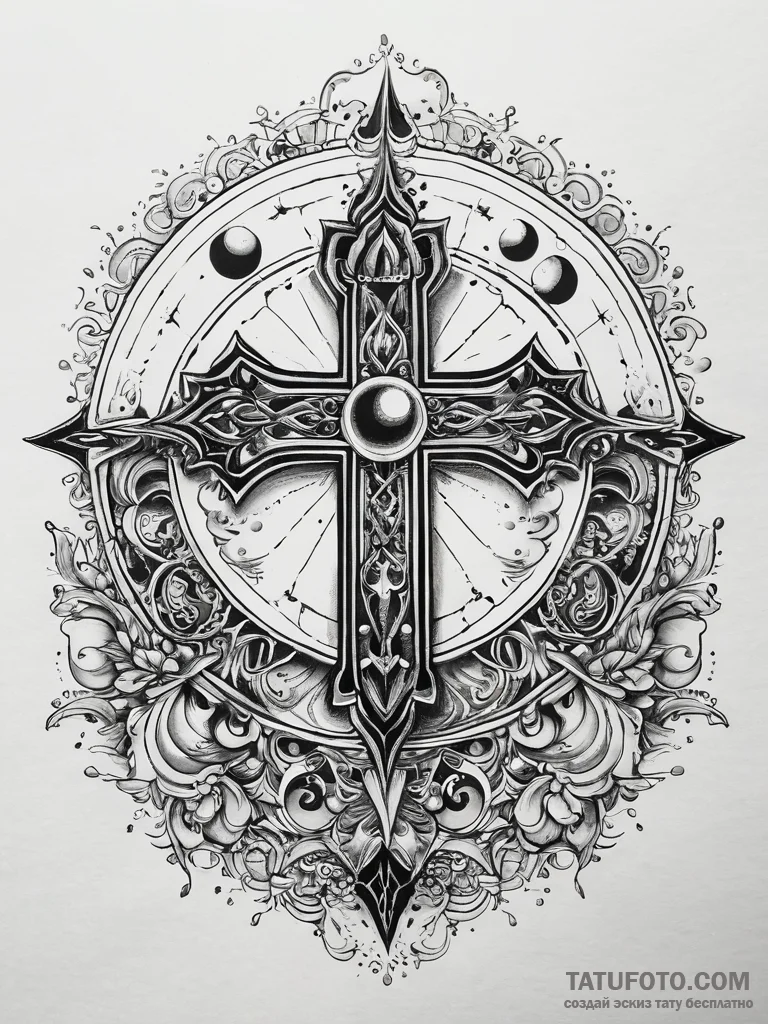 Moon sigil crowned with stars, tattoo flash s... - эскиз тату (№1751307793_0, 30.06.2025 18:23) — Tatufoto.com