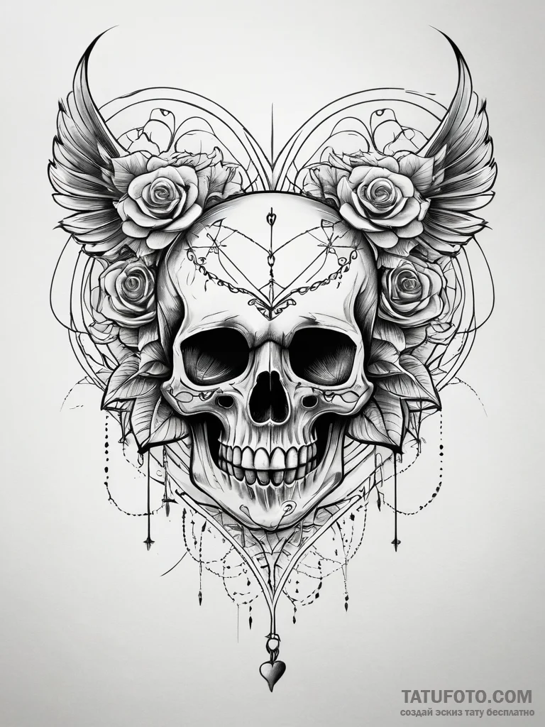 Stone heart beneath spectral storm, tattoo li... - эскиз тату (№1751308933_0, 30.06.2025 18:42) — Tatufoto.com
