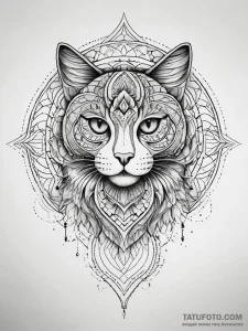 Kitten, tattoo line art, soft whip shading, p... - эскиз тату (№1751309829_0, 30.06.2025 18:57) — Tatufoto.com