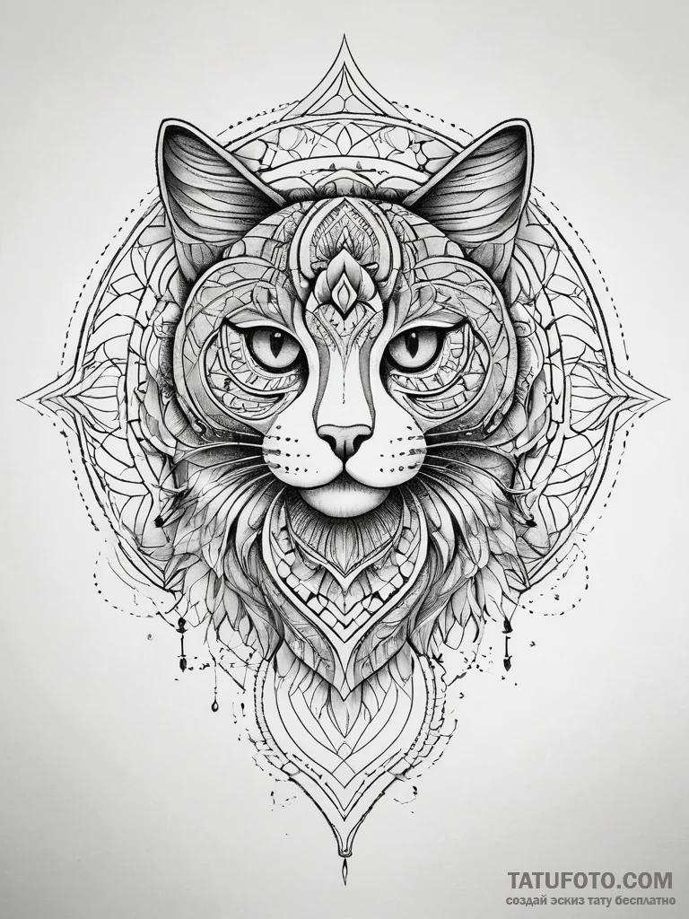 Kitten, tattoo line art, soft whip shading, p... - эскиз тату (№1751309829_0, 30.06.2025 18:57) — Tatufoto.com