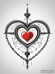 Locked heart with bone chains, concept art fo... - эскиз тату (№1751310464_0, 30.06.2025 19:07) — Tatufoto.com