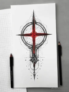 Pendulum runes glowing faintly, concept art f... - эскиз тату (№1751313152_0, 30.06.2025 19:52) — Tatufoto.com
