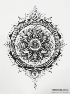 L, ink illustration for tattoo, geometric tat... - эскиз тату (№1751314356_0, 30.06.2025 20:12) — Tatufoto.com