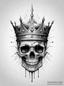 Queenр р†р вђљрівђћсћs crown cracked and blee... - эскиз тату (№1751315330_0, 30.06.2025 20:28) — Tatufoto.com