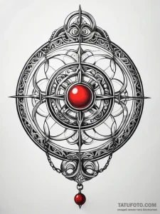 Orb bound in iron chains, tattoo sketch desig... - эскиз тату (№1751318707_0, 30.06.2025 21:25) — Tatufoto.com
